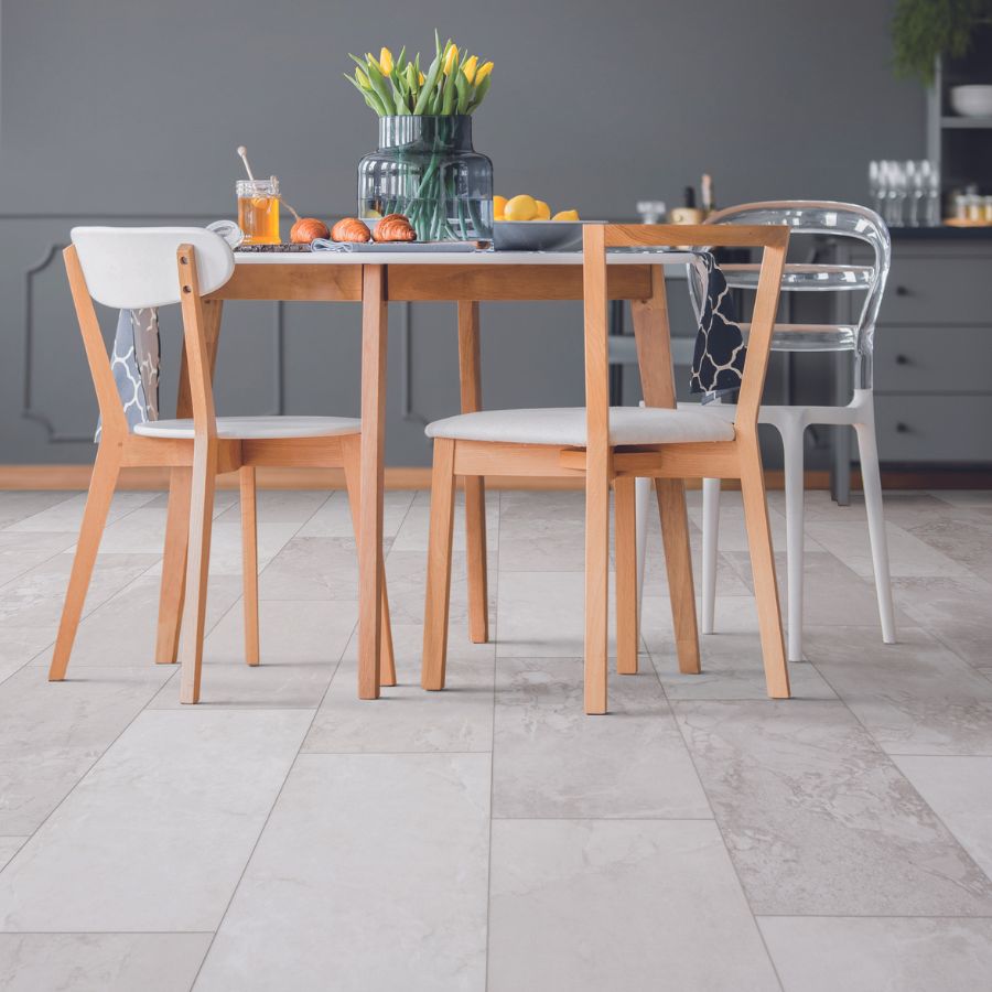 tile in dining room